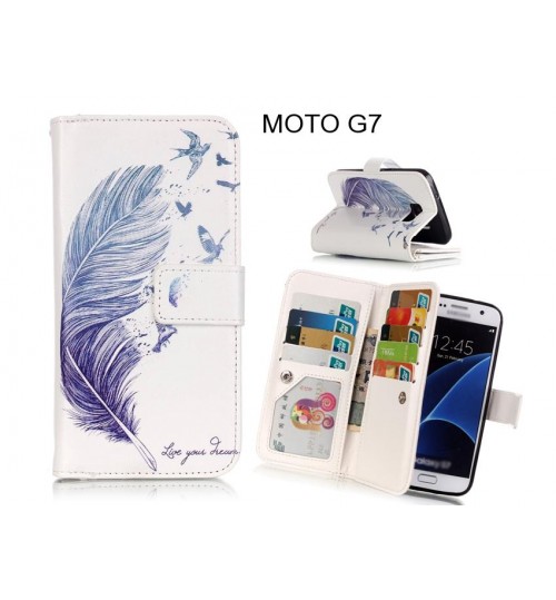 MOTO G7 case Multifunction wallet leather case