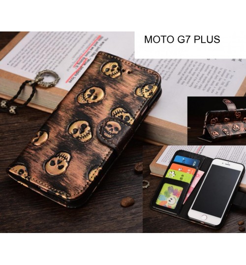 MOTO G7 PLUS  case Leather Wallet Case Cover