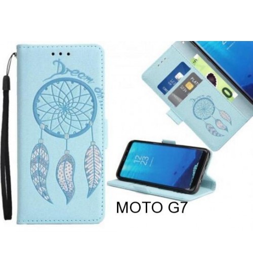 MOTO G7  case Dream Cather Leather Wallet cover case