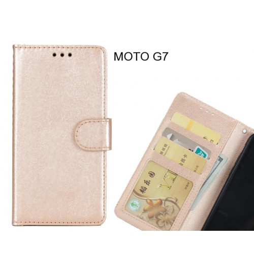 MOTO G7  case magnetic flip leather wallet case