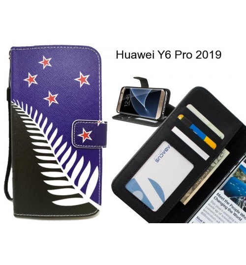 Huawei Y6 Pro 2019 case 3 card leather wallet case printed ID