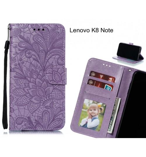 Lenovo K8 Note Case Embossed Wallet Slot Case