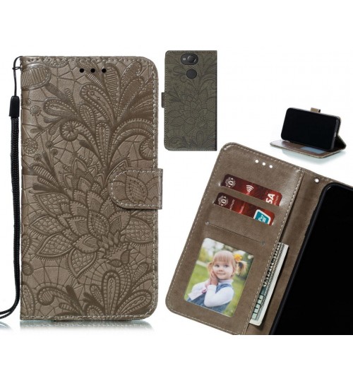 Sony Xperia XA2 Case Embossed Wallet Slot Case