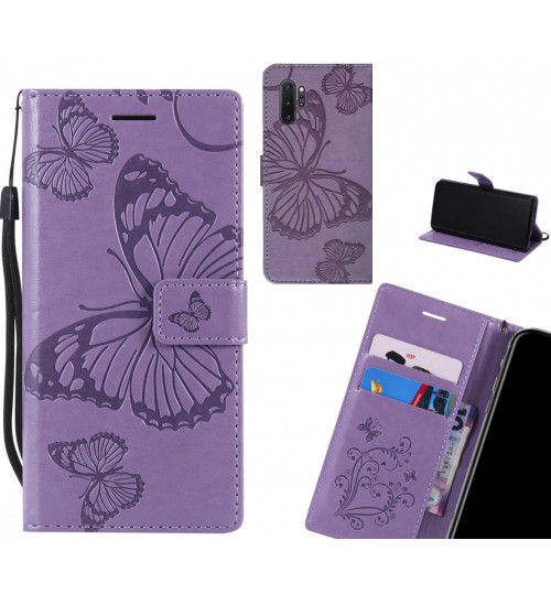 Samsung Galaxy Note 10 Plus case Embossed Butterfly Wallet Leather Case