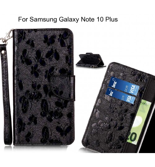 Samsung Galaxy Note 10 Plus Case Wallet Leather Flip Case laser butterfly