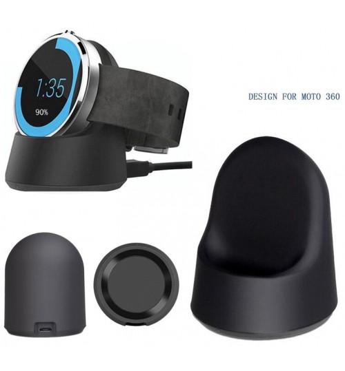Wireless Charging Cable Charger Cradle Dock For Motorola Moto 360 Smart Watch