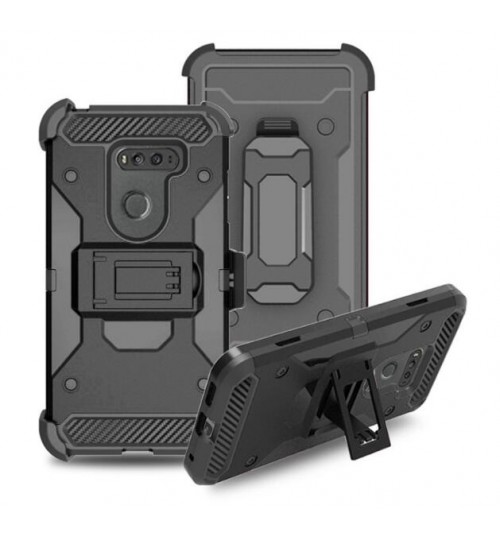 LG V30 case Hybrid armor Case+Belt Clip Holster