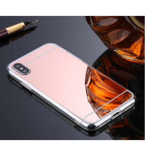 iPhone XS case Soft Gel TPU Mirror Case