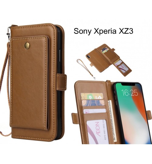 Sony Xperia XZ3 Case Retro Leather Wallet Case