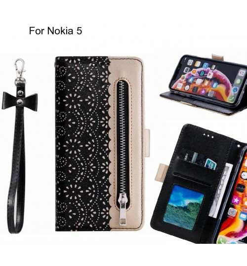 Nokia 5 Case multifunctional Wallet Case