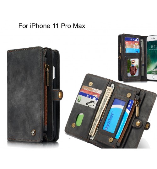 iPhone 11 Pro Max Case Retro leather case multi cards