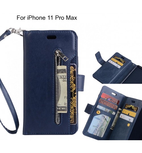 iPhone 11 Pro Max case 10 cards slots wallet leather case with zip