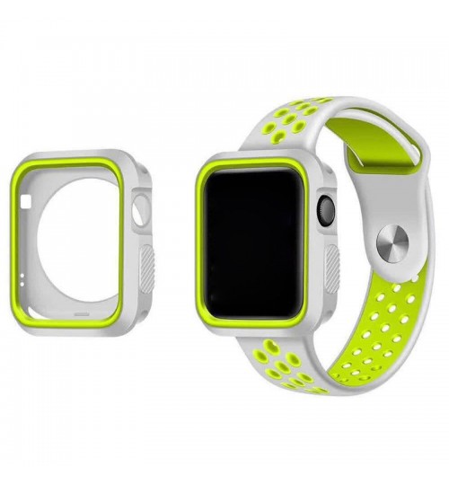 Apple watch iwatch Case Cover gen 42mm Protective Gel Silikon Bumper S3/2/1