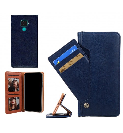 Huawei Mate 30 Lite case slim leather wallet case 6 cards 2 ID magnet