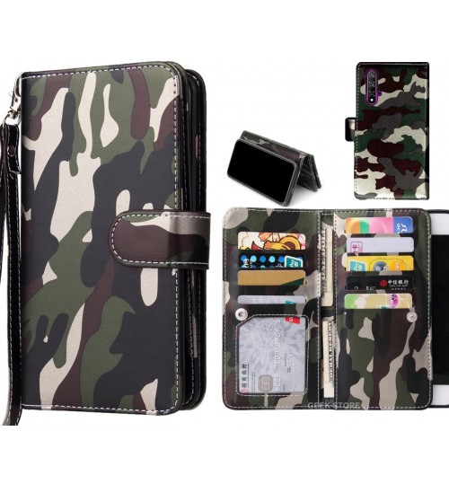 Huawei nova 5T Case Camouflage Wallet Leather Case