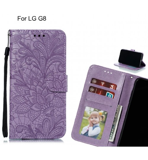 LG G8 Case Embossed Wallet Slot Case