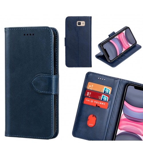 Galaxy J5 Prime Case Premium Leather ID Wallet Case