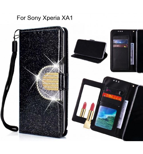 Sony Xperia XA1 Case Glaring Wallet Leather Case With Mirror