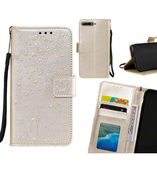 Huawei Y6 2018 Case Embossed Wallet Leather Case