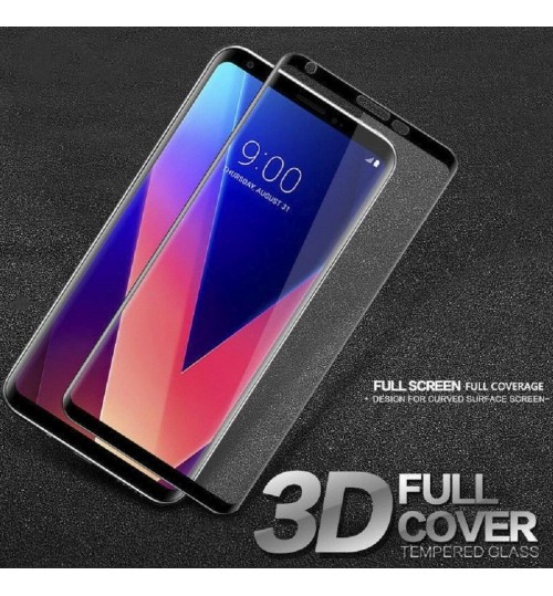LG V30 FULL Screen covered Tempered Glass Screen Protector