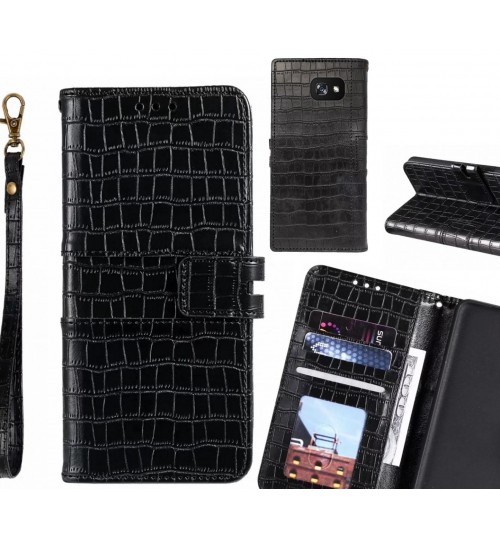 GALAXY A7 2017 case croco wallet Leather case