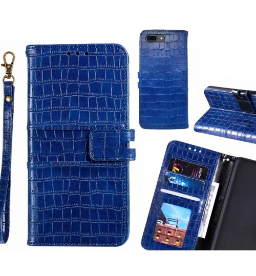 IPHONE 7 PLUS case croco wallet Leather case