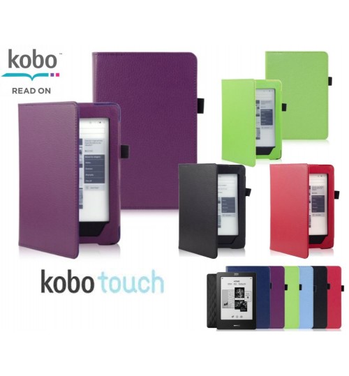 Kobo touch eReader Leather Book Style Cover Case