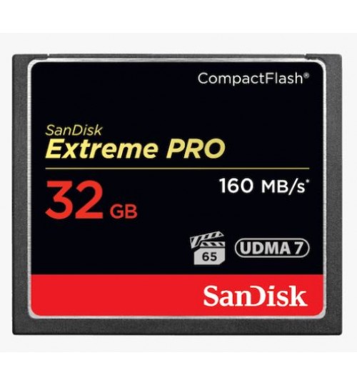 SANDISK EXTREME PRO CF CFXPS 32GB VPG65 UDMA 7 160MB/S R 150MB/S W 4X6 LIFETIME LIMITED