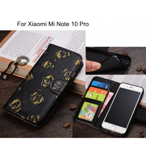 Xiaomi Mi Note 10 Pro  case Leather Wallet Case Cover