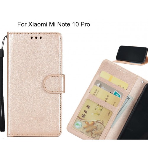 Xiaomi Mi Note 10 Pro  case Silk Texture Leather Wallet Case