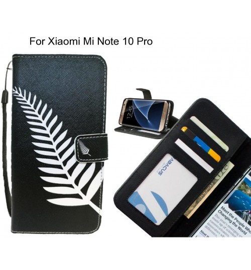 Xiaomi Mi Note 10 Pro case 3 card leather wallet case printed ID