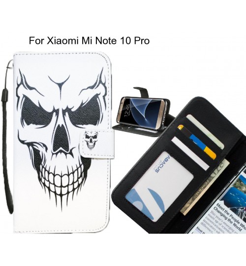 Xiaomi Mi Note 10 Pro case 3 card leather wallet case printed ID