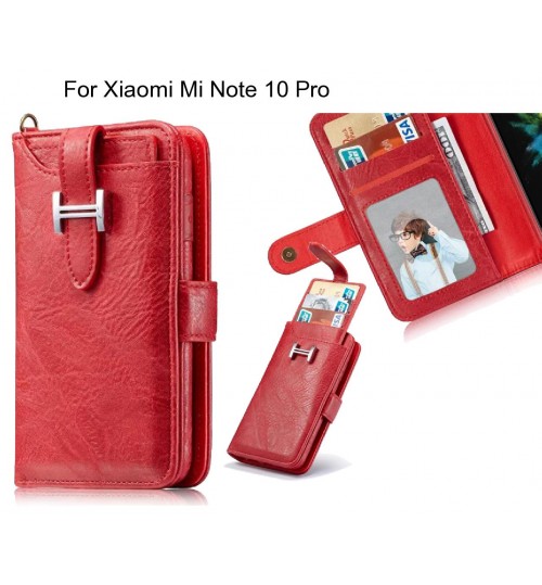 Xiaomi Mi Note 10 Pro Case Retro leather case multi cards cash pocket