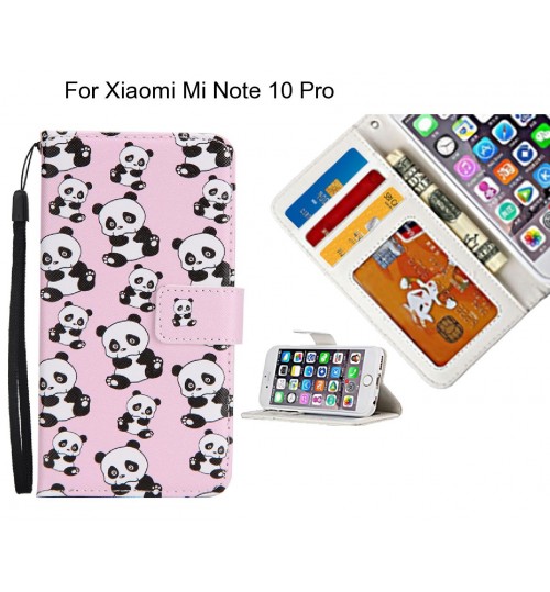 Xiaomi Mi Note 10 Pro case 3 card leather wallet case printed ID