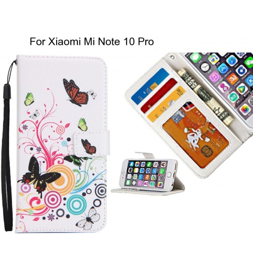 Xiaomi Mi Note 10 Pro case 3 card leather wallet case printed ID