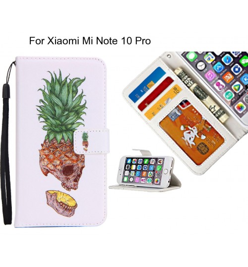 Xiaomi Mi Note 10 Pro case 3 card leather wallet case printed ID