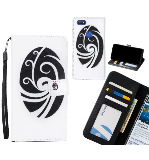 Alcatel 1v case 3 card leather wallet case printed ID