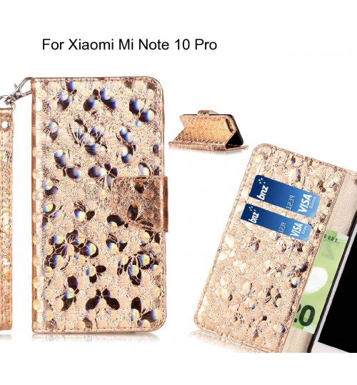 Xiaomi Mi Note 10 Pro Case Wallet Leather Flip Case laser butterfly