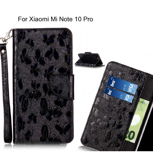 Xiaomi Mi Note 10 Pro Case Wallet Leather Flip Case laser butterfly