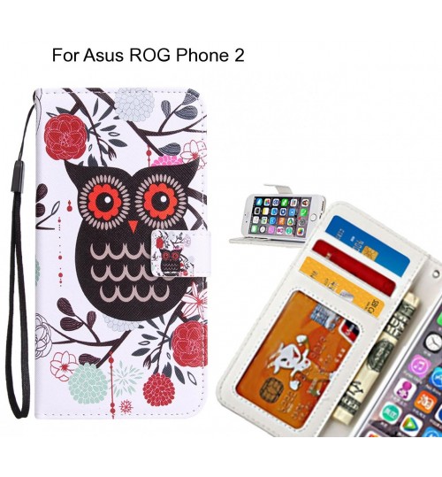 Asus ROG Phone 2 case 3 card leather wallet case printed ID