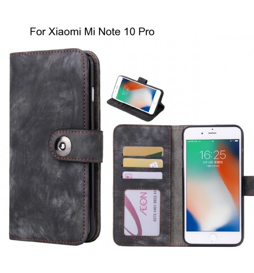 Xiaomi Mi Note 10 Pro case retro leather wallet case