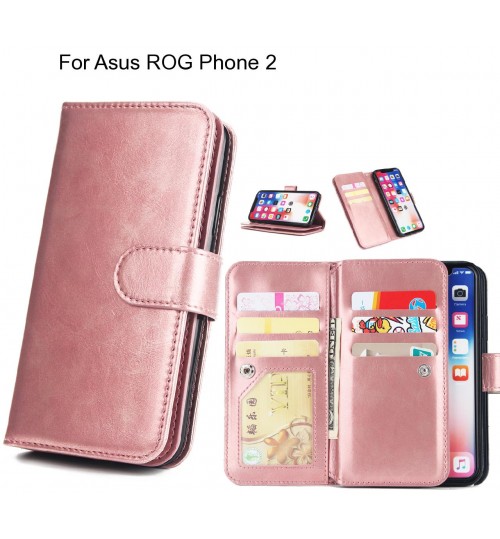 Asus ROG Phone 2 Case triple wallet leather case 9 card slots