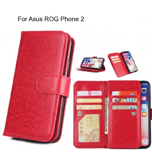 Asus ROG Phone 2 Case triple wallet leather case 9 card slots