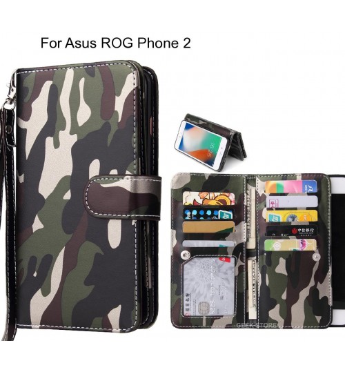 Asus ROG Phone 2 Case Camouflage Wallet Leather Case