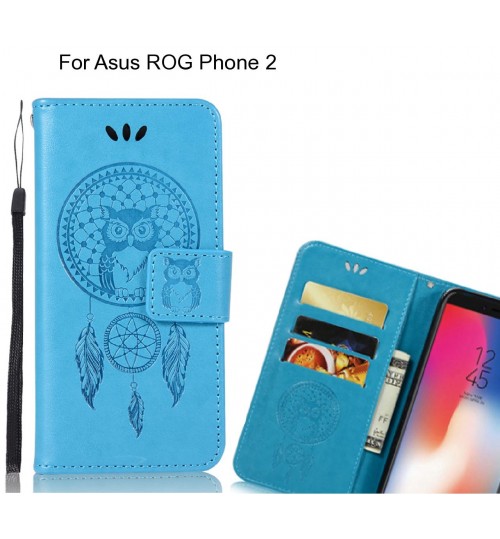 Asus ROG Phone 2 Case Embossed wallet case owl