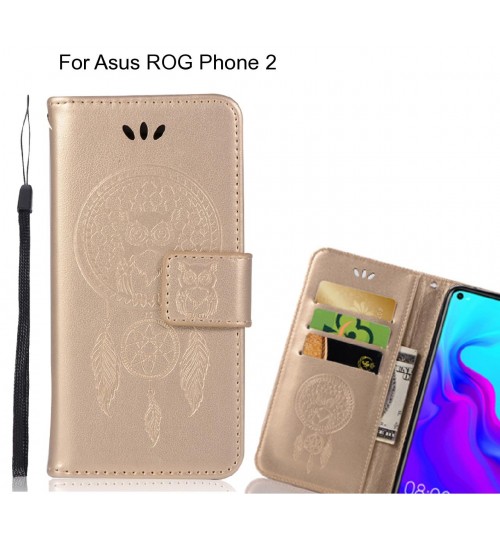 Asus ROG Phone 2 Case Embossed wallet case owl