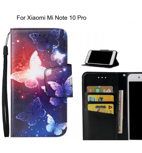 Xiaomi Mi Note 10 Pro Case wallet fine leather case printed