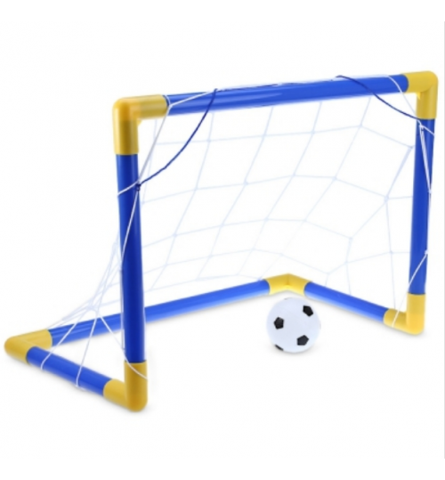 Mini Football Soccer Goal Post Net Set - Large