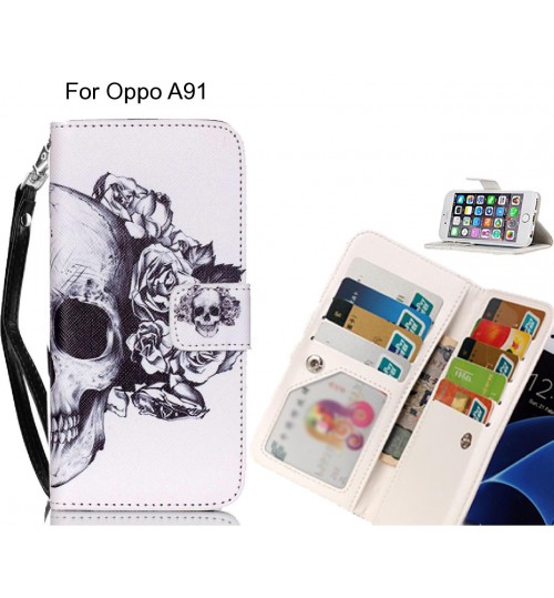 Oppo A91 case Multifunction wallet leather case