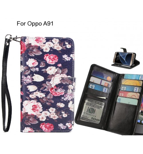 Oppo A91 case Multifunction wallet leather case